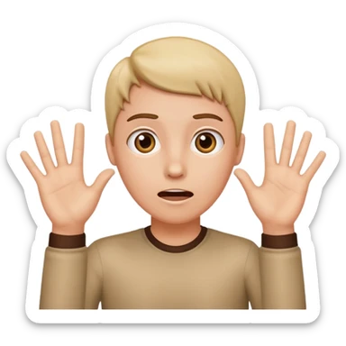 I am innocent hands up it was not me sticker