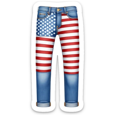 American flag Jeans sticker