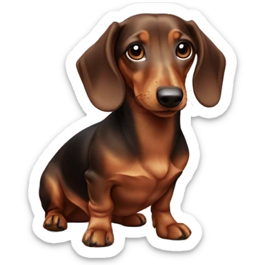 miniature dachshund  sticker