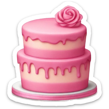 Pink vintage cakes sticker
