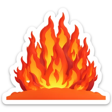 fiery underworld sticker