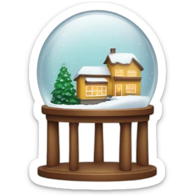 snowglobe with mastercard logo sticker