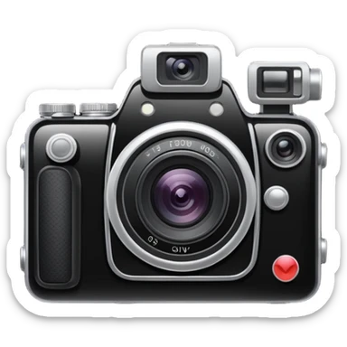 a camera is taking sticker