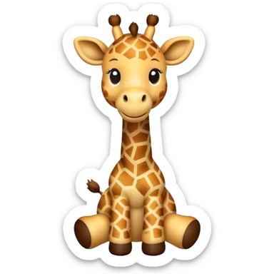 Stuffed giraffe emoji sticker