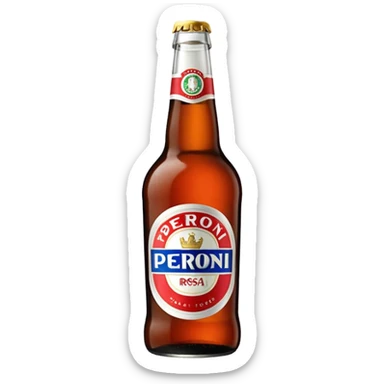 Birra Peroni rossa piccola in bottiglia da 33 cl
 sticker