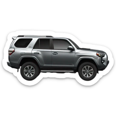 Toyota 4runner gris metalico sticker