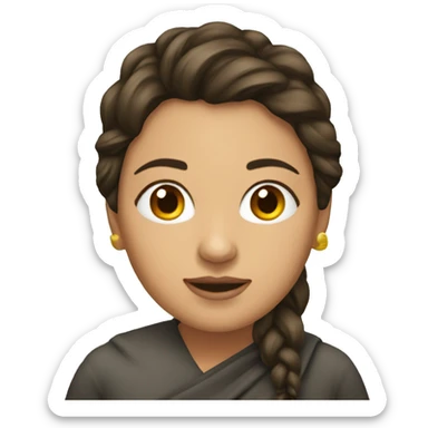 Mujer acostada  sticker