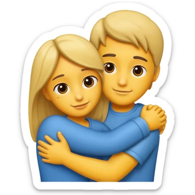 couples hug sticker