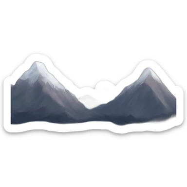 mountains sticker