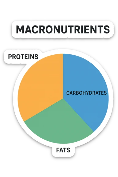 Piano A Macro nutrizionale GRAFICO sticker