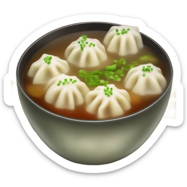 Dumpling soup sticker