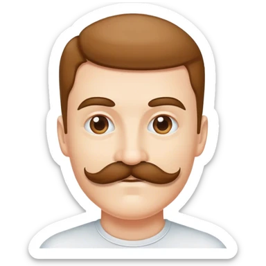 super realistic adolf hitler with square mustache sticker