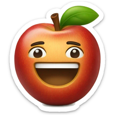 Manzanas con arroz  sticker