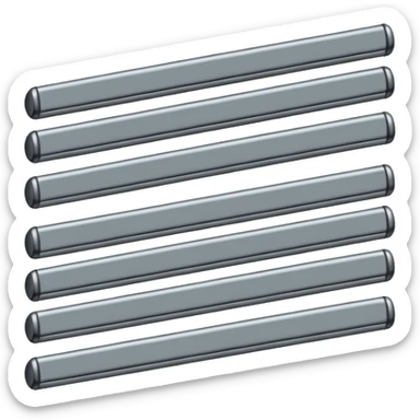 Horizontal multiple little bars merging into a bigger sticker