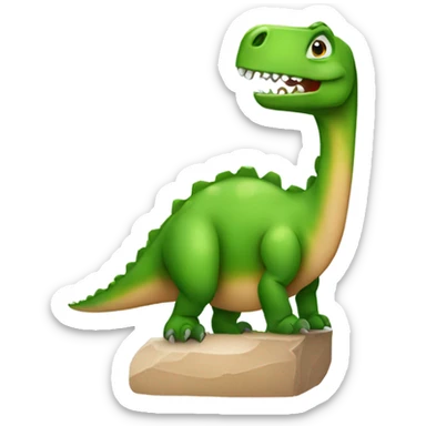 dinosaur being shy with nails sticker