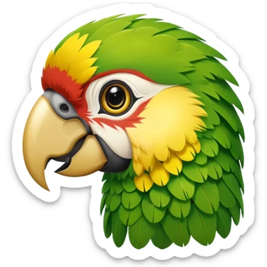 Perroquet qui est de face  sticker