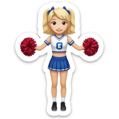 Cheerleader  FULL BODY sticker