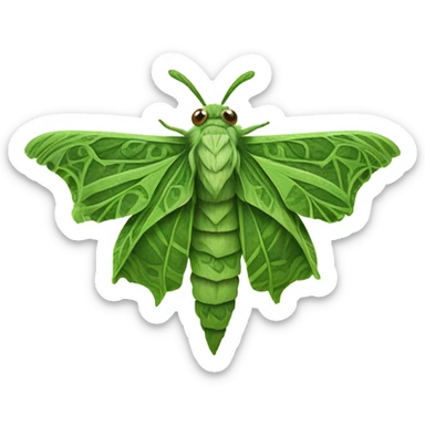 marijuana leaf moth sticker