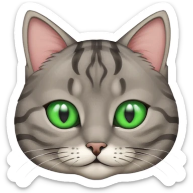 scottish cat with ears folded down sticker