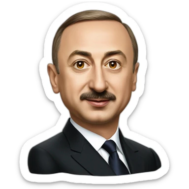 Ilham Aliyev - president of Azerbaijan sticker
