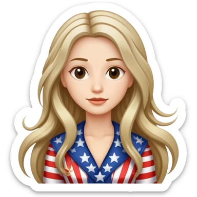 Make her the most American  sticker