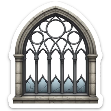 gothic arched window sticker