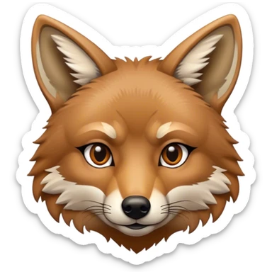 Writing Coyote  sticker