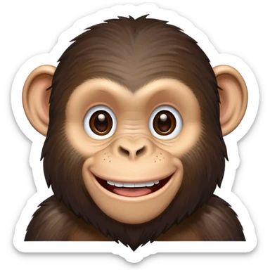 Chimpanzee banneee sticker
