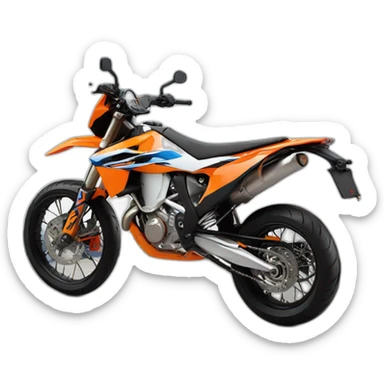 Supermoto ktm exc sticker