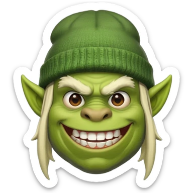 ork with beenie sticker