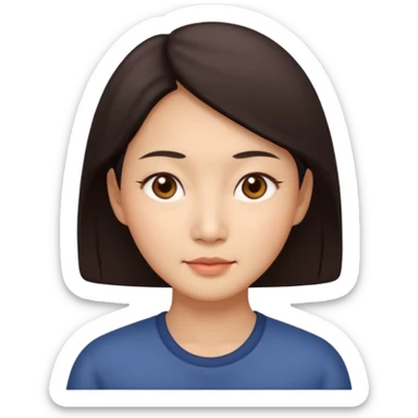 asian mother face sticker