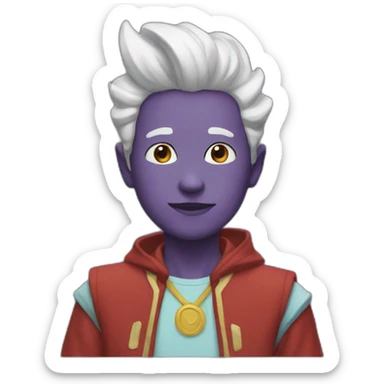 boy whis candys sticker