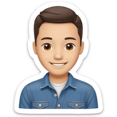 kiko saludando con camisa completa sticker