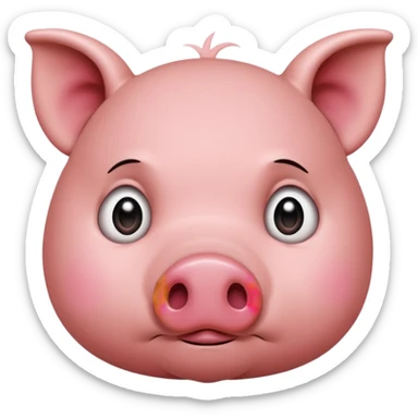 Piggy how just los a ludo match sticker