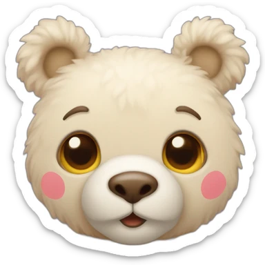 Nounours avec un cœur  sticker