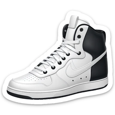White high top nikes sticker