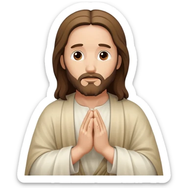 jesus christ pray sticker