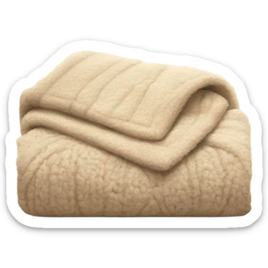 Beige cozy blanket sticker