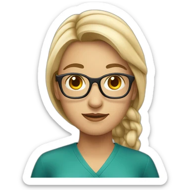 shortcut woman postgraduate student sticker