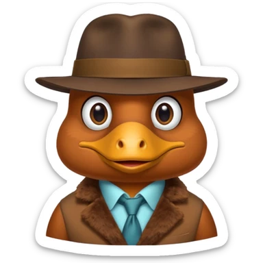 Agent perry the platypus  sticker