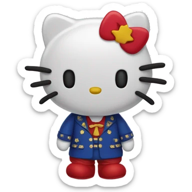 Hello Kitty buenas noches sticker