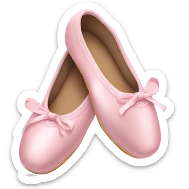 Pale pink ballet shoes sticker