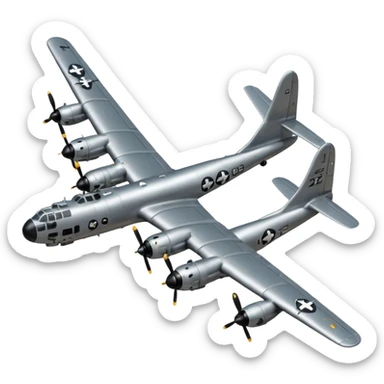 B-29 Superfortress dropping boms sticker