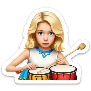 Festive Drummer sticker