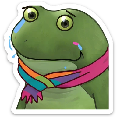 cant believe it whit crying sticker