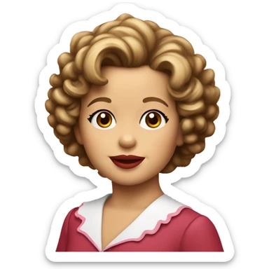 shirley temple sticker
