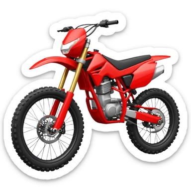 red enduro bike sticker