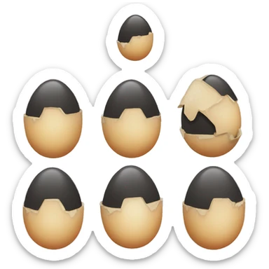 hatching dino egg sticker