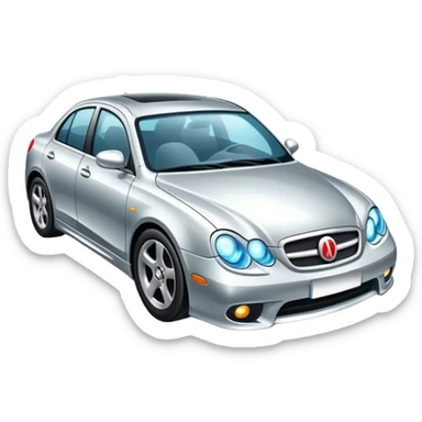 car with a polishing tool or shining effect sticker