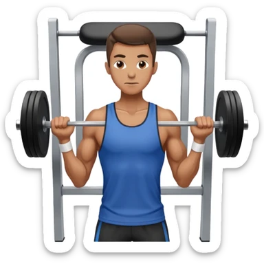 training gym skinny man sticker